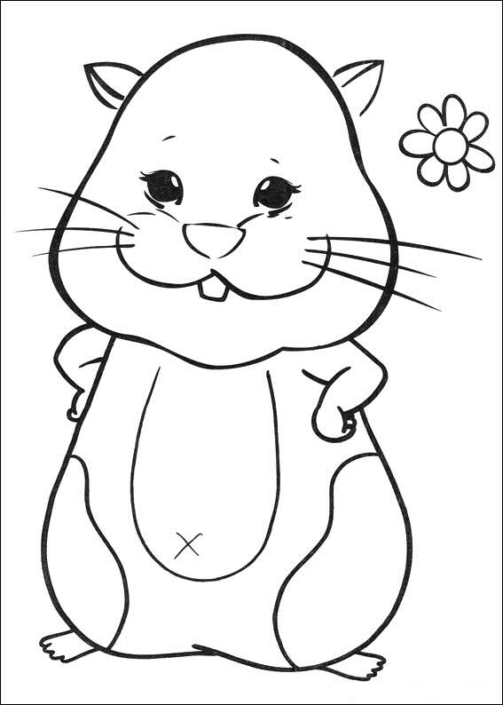 Plansa de colorat cu Hamsteri 38 32